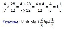 example of multiplying fractions