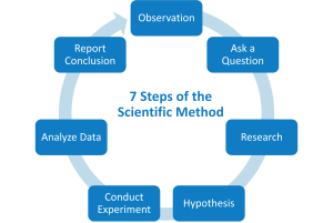 Diagram - 7 steps of the scientific method