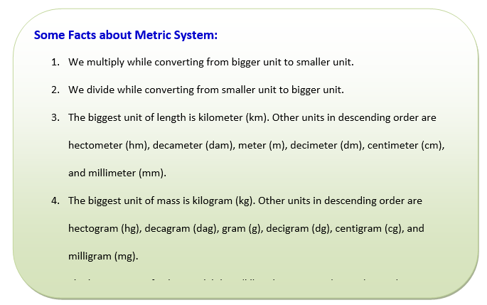 conversion of units