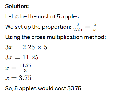 Proportions Example 1